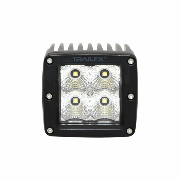 Trailfx FOG LIGHTS 3 Inch Cube 20 Watt 90 Degree Flood Beam 1920 Raw Lumens 1200 Effective Lumens 2X2CF